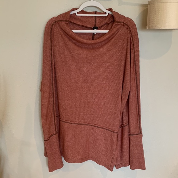 Free People London Town Thermal Long Sleeved Top in copper size medium - Picture 2 of 6